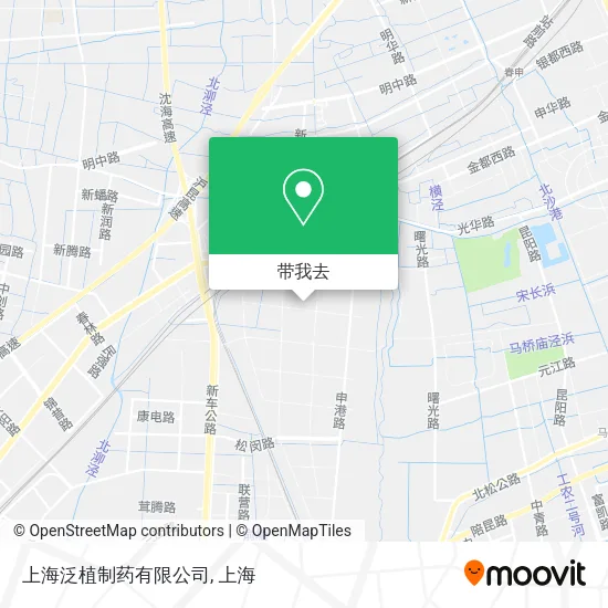 上海泛植制药有限公司地图