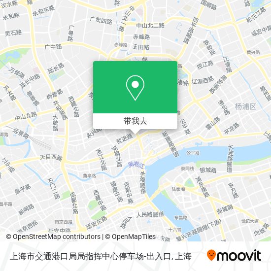 上海市交通港口局局指挥中心停车场-出入口地图