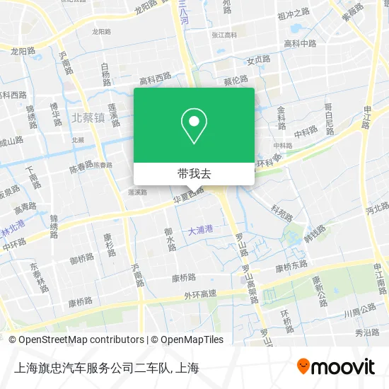 上海旗忠汽车服务公司二车队地图