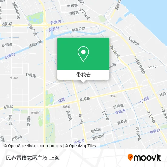 民春雷锋志愿广场地图