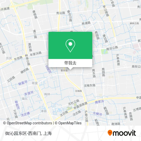 御沁园东区-西南门地图
