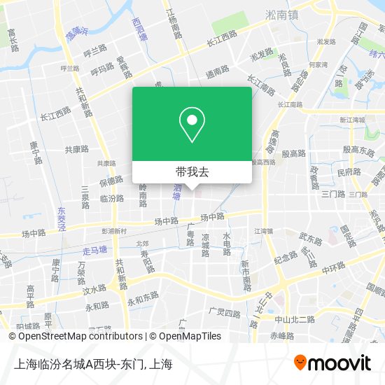上海临汾名城A西块-东门地图