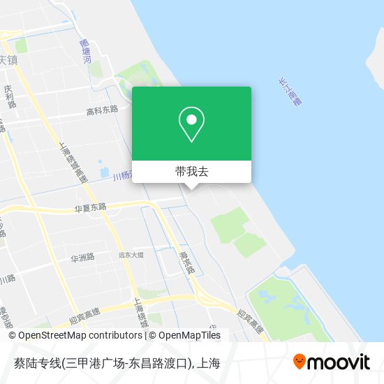 蔡陆专线(三甲港广场-东昌路渡口)地图