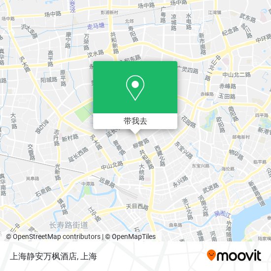 上海静安万枫酒店地图