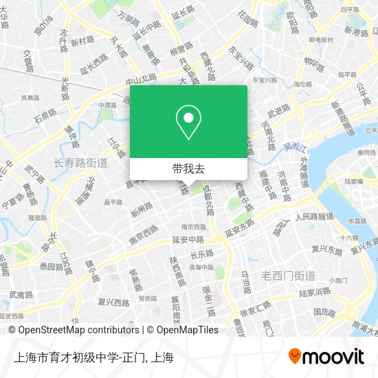 上海市育才初级中学-正门地图