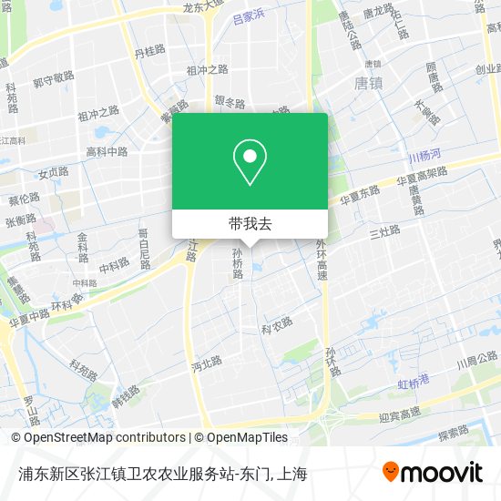 浦东新区张江镇卫农农业服务站-东门地图