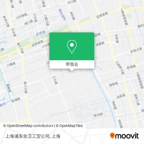 上海浦东全卫工贸公司地图