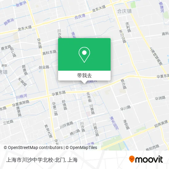 上海市川沙中学北校-北门地图