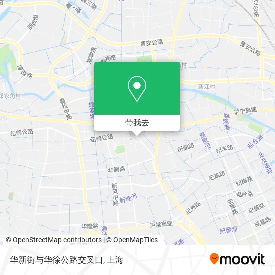 华新街与华徐公路交叉口地图