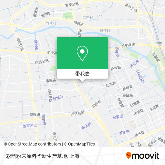彩韵粉末涂料华新生产基地地图