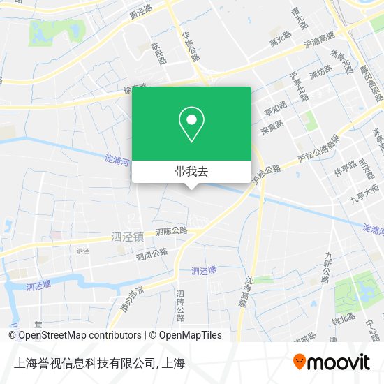 上海誉视信息科技有限公司地图