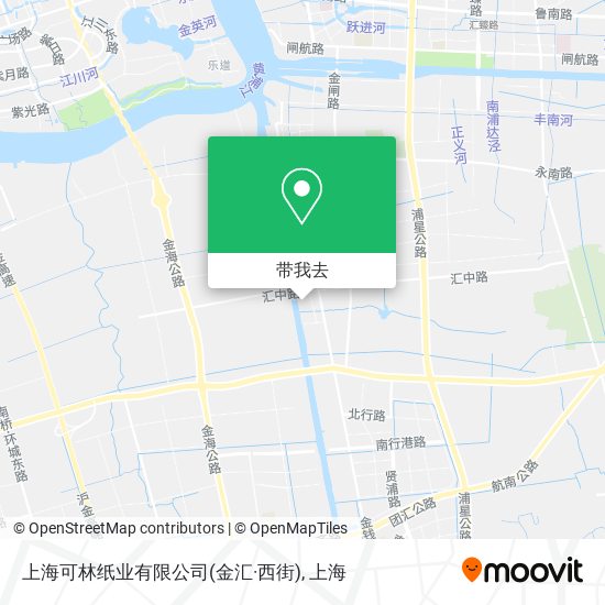 上海可林纸业有限公司(金汇·西街)地图