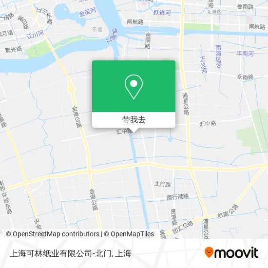 上海可林纸业有限公司-北门地图