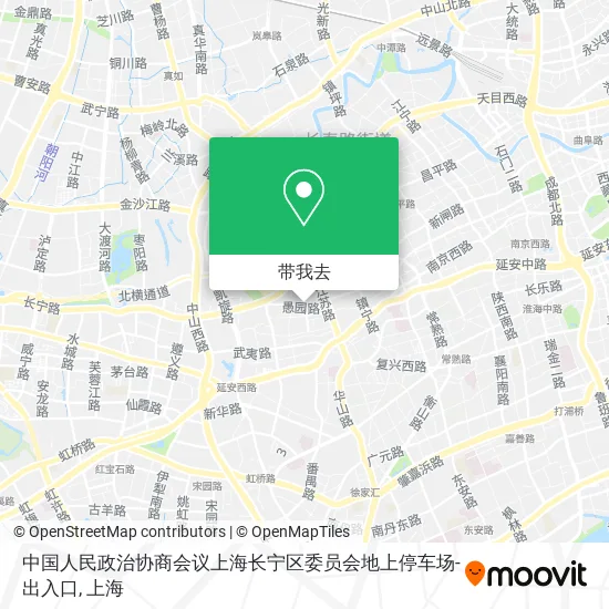 中国人民政治协商会议上海长宁区委员会地上停车场-出入口地图