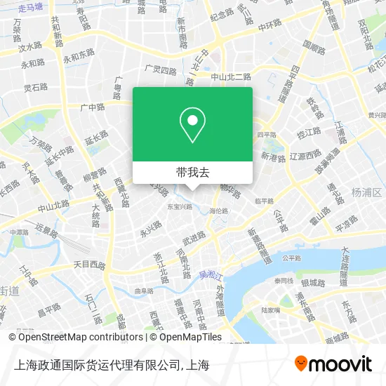 上海政通国际货运代理有限公司地图
