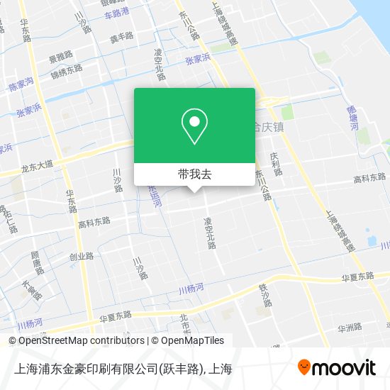 上海浦东金豪印刷有限公司(跃丰路)地图