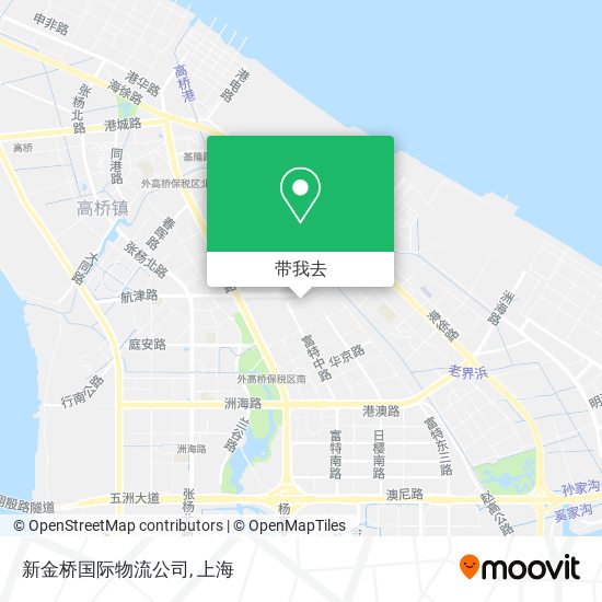 新金桥国际物流公司地图