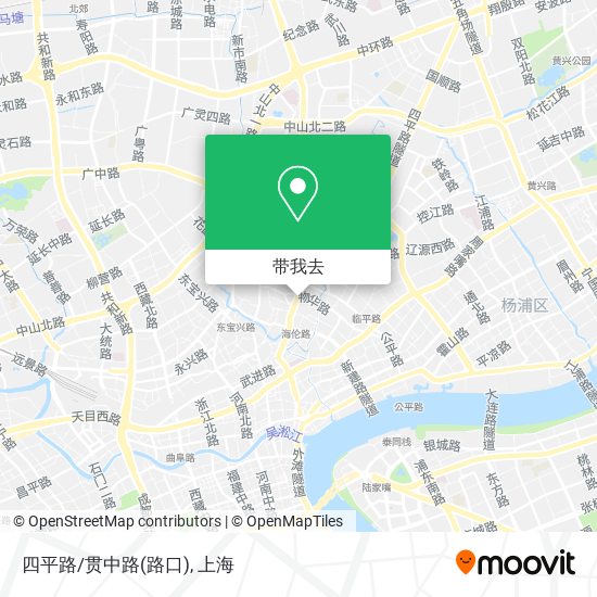 四平路/贯中路(路口)地图