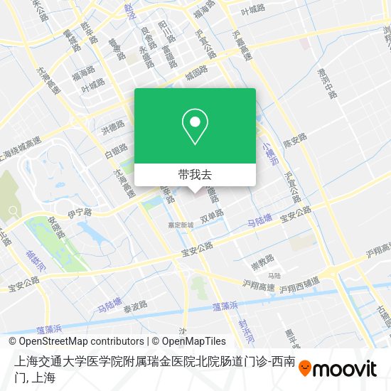 上海交通大学医学院附属瑞金医院北院肠道门诊-西南门地图
