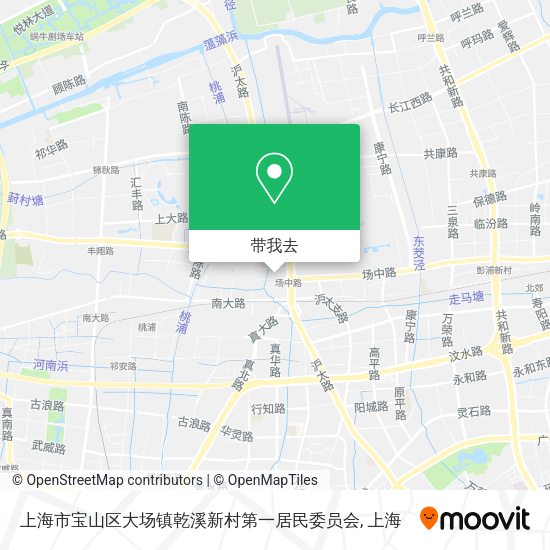 上海市宝山区大场镇乾溪新村第一居民委员会地图