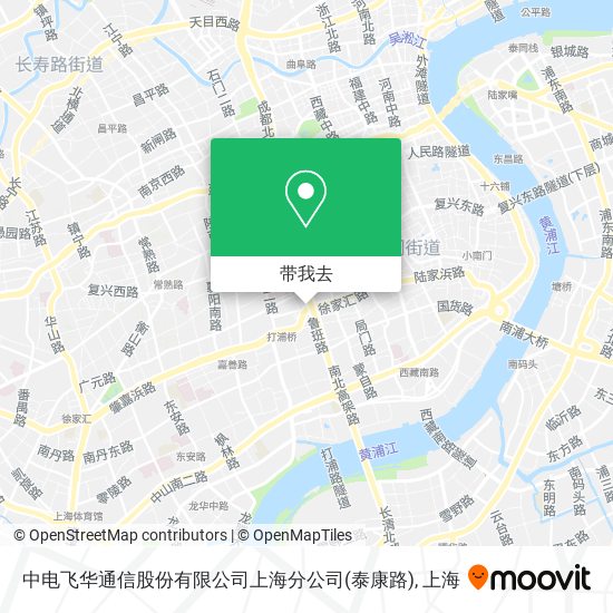 中电飞华通信股份有限公司上海分公司(泰康路)地图