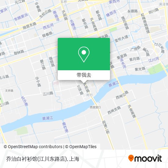 乔治白衬衫馆(江川东路店)地图
