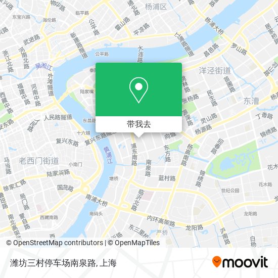 潍坊三村停车场南泉路地图