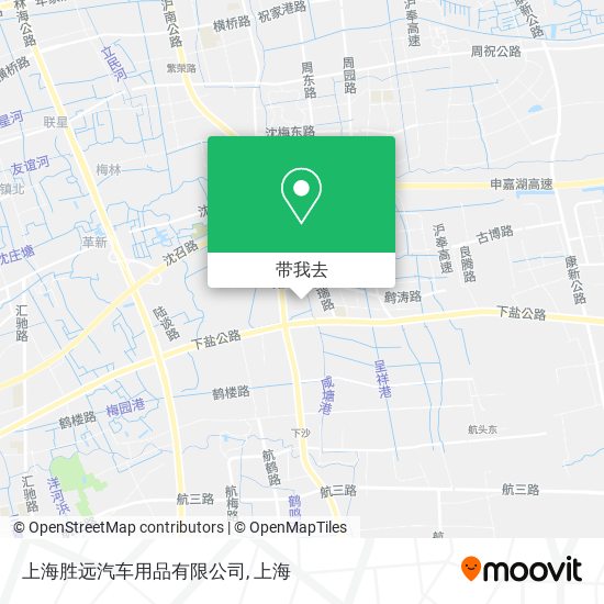 上海胜远汽车用品有限公司地图