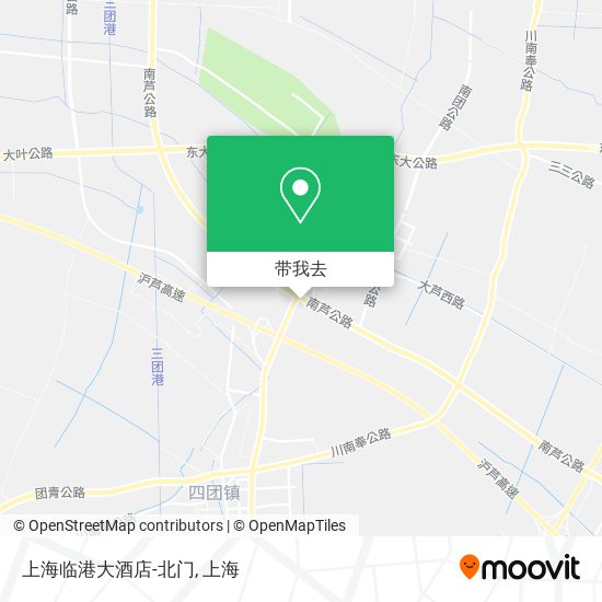 上海临港大酒店-北门地图