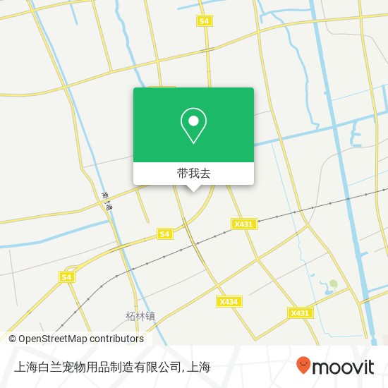 上海白兰宠物用品制造有限公司地图