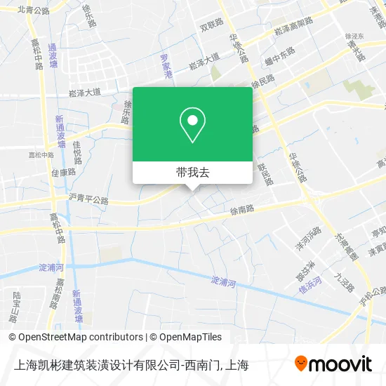 上海凯彬建筑装潢设计有限公司-西南门地图