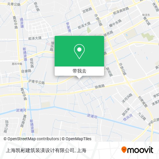 上海凯彬建筑装潢设计有限公司地图