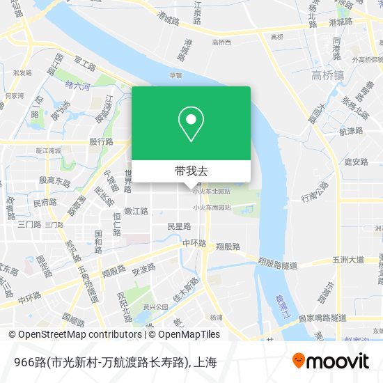 966路(市光新村-万航渡路长寿路)地图