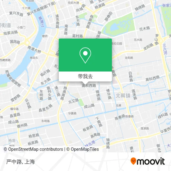 严中路地图