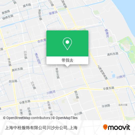上海中栓服饰有限公司川沙分公司地图