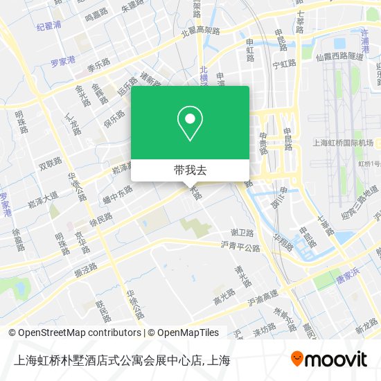 上海虹桥朴墅酒店式公寓会展中心店地图