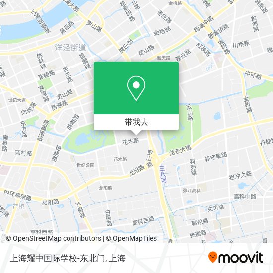 上海耀中国际学校-东北门地图