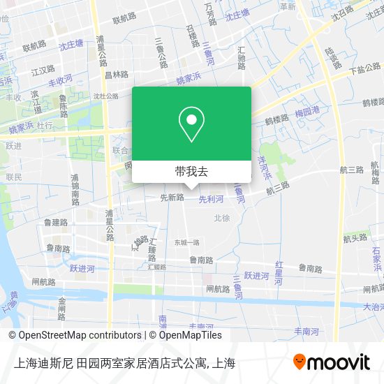 上海迪斯尼 田园两室家居酒店式公寓地图