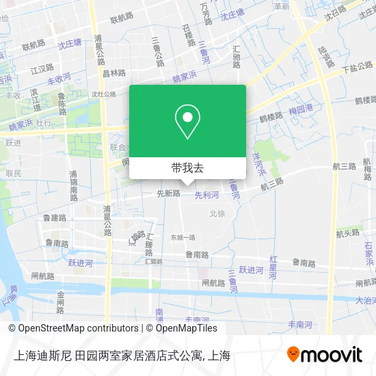 上海迪斯尼 田园两室家居酒店式公寓地图