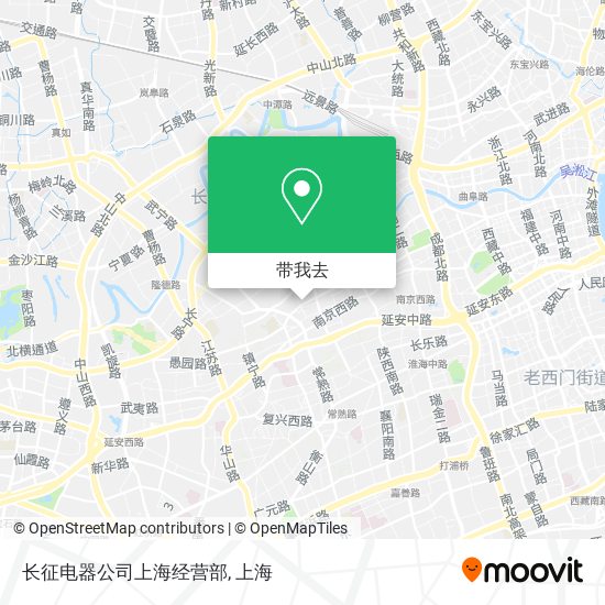 长征电器公司上海经营部地图