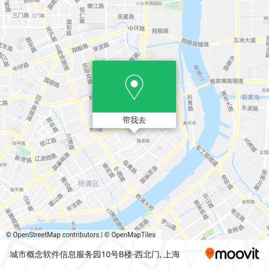 城市概念软件信息服务园10号B楼-西北门地图