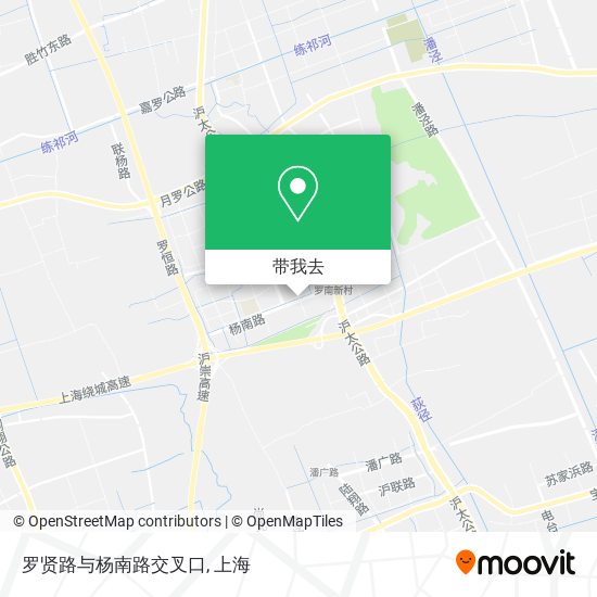 罗贤路与杨南路交叉口地图