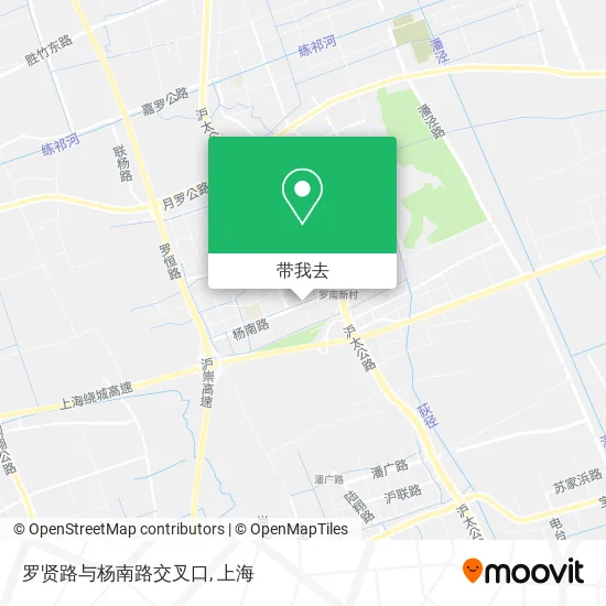罗贤路与杨南路交叉口地图