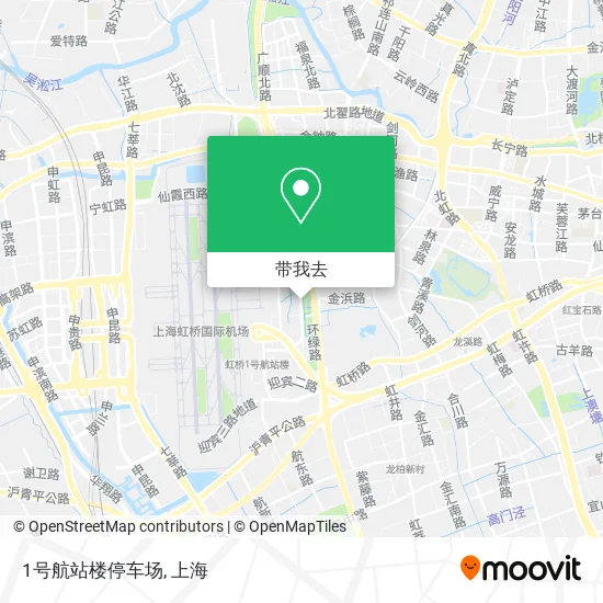 1号航站楼停车场地图