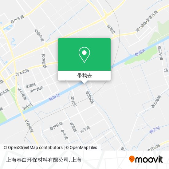 上海春白环保材料有限公司地图