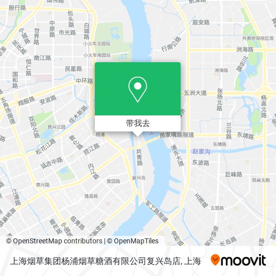 上海烟草集团杨浦烟草糖酒有限公司复兴岛店地图