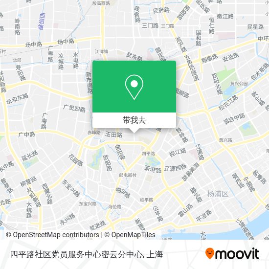 四平路社区党员服务中心密云分中心地图