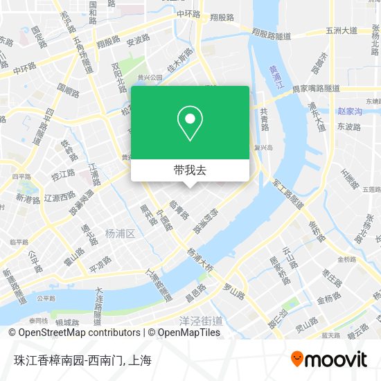 珠江香樟南园-西南门地图
