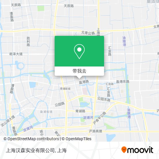 上海汉森实业有限公司地图