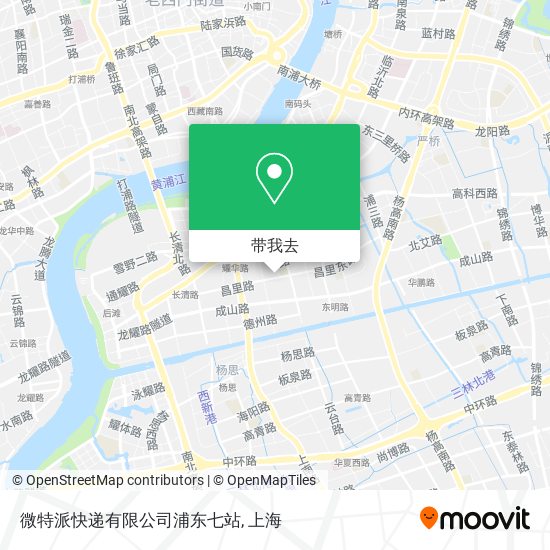 微特派快递有限公司浦东七站地图